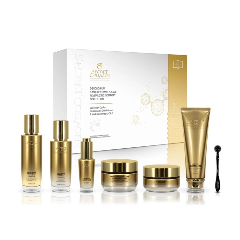 Secret Collagen Dendrobium & Multi-Vitamin A, C& E Revitalizing Comfort NIB